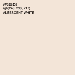 #F3E6D9 - Albescent White Color Image